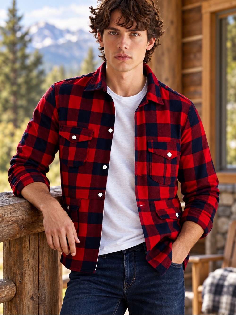 FRENCH CROWN PREMIUM LUXURY COTTON MEN’S SHACKET SZ 44